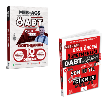 Dizgi Kitap 2026 Meb Ags ÖABT Okul Öncesi Öğretmenliği 10 Star Deneme & ÖABT Okul Öncesi Öğretmenliği Son 10 Yıl Orijinal Çıkmış Sınav Soruları Seti