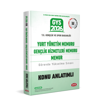 Data Yayınları 2026 GYS T.C. Gençlik ve Spor Bakanlığı Yurt Yönetim Memuru Gençlik Hizmetleri Memuru Memur Konu Anlatımlı