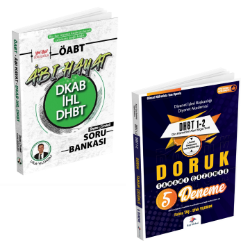 Dizgi Kitap Âbı Hayat Dkab-İhl-Dhbt Çözümlü Soru Bankası ve Deneme Seti
