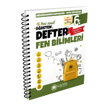Çanta Yayınları 6. Sınıf Fen Bilimleri Öğreten Defter