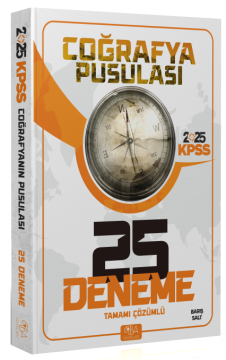 CBA Yayınları 2025 KPSS Coğrafya Pusulası Tamamı Çözümlü 25 Deneme  Barış Salt- CBA Yayınları