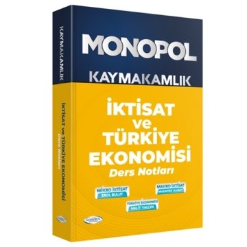 Monopol Yayınları Kaymakamlık İktisat ve Türkiye Ekonomisi Ders Notları