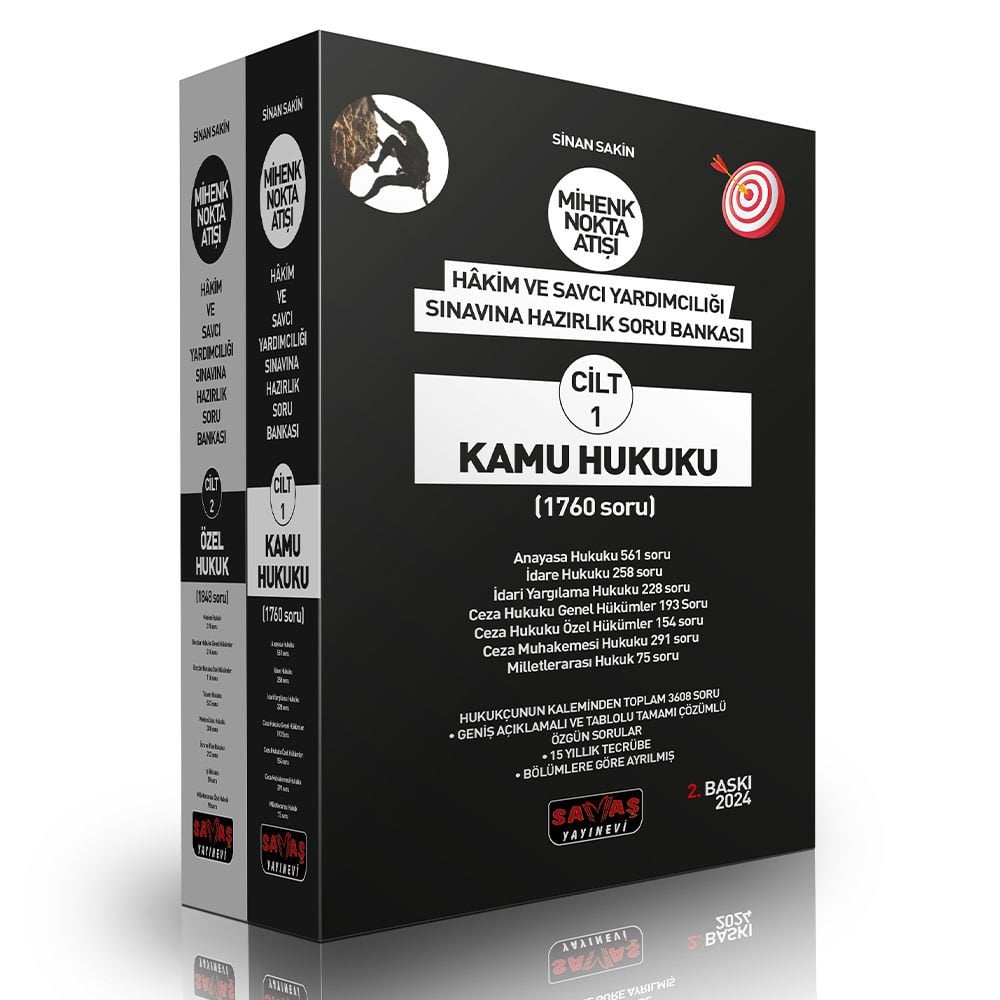 Nokta Atışı Hakim ve Savcı Yardımcılığı Sınavına Hazırlık Kamu Hukuku ve Özel Hukuk Soru Bankası Sava Yayınları