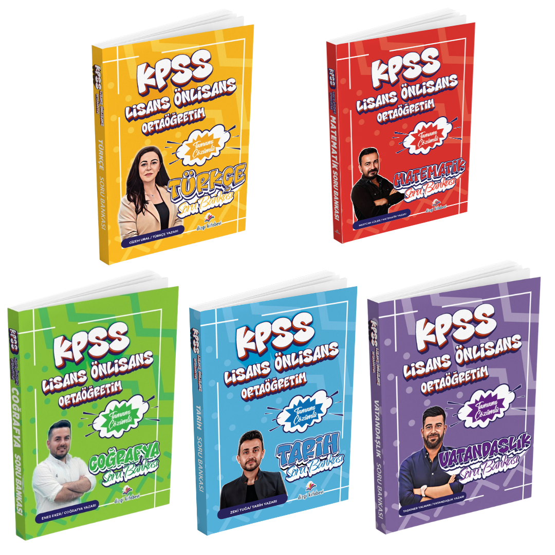 Dizgi Kitap 2026 KPSS Tüm Dersler Kazandıran Soru Bankası Seti