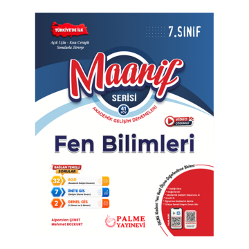 Palme Yayınları 7. Sınıf Fen Bilimleri Maarif Serisi Akademik Gelişim Denemeleri 41 Föy