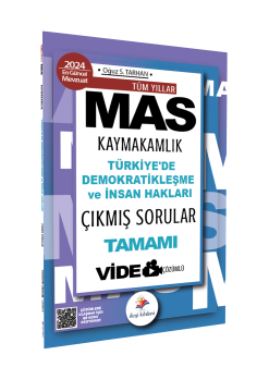 Dizgi Kitap Mas Kaymakamlık İnsan Hakları Tüm Yıllar Tamamı Video Çözümlü Çıkmış Sorular 2024