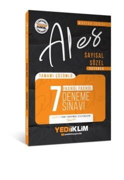 2026 Master Serisi ALES Sayısal-Sözel Yetenek Tamamı Çözümlü Fasikül 7 Deneme Yediiklim Yayınları