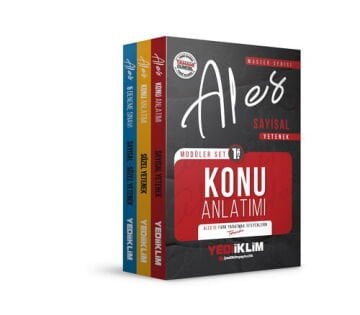2026 Master Serisi ALES Sayısal-Sözel Yetenek Konu Modüler Set+5 Deneme (3 Kitap) Yediiklim Yayınları