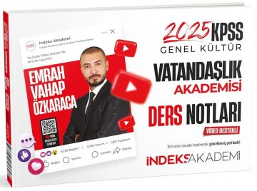 2025 KPSS Vatandaşlık Akademisi Video Ders Notları - Emrah  Vahap Özkaraca İndeks Akademi Yayıncılık
