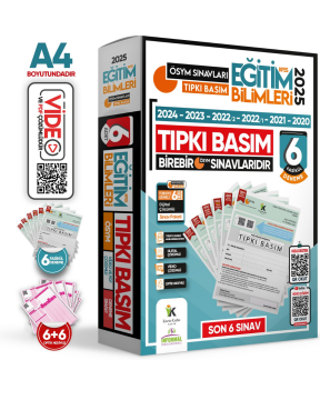 2025 KPSS EĞİTİM BİLİMLERİ ÖSYM Tıpkı Basım Çıkmış Soru 6lı Deneme Paketi Video Çözümlü Türkiye Geneli İnformal Yayınları