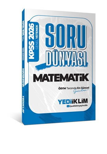 2026 KPSS Genel Yetenek Matematik Soru Dünyası Yediiklim Yayınları