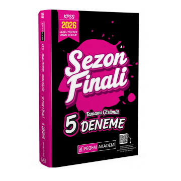 Pegem Yayınları 2026 KPSS Genel Yetenek Genel Kültür Sezon Finali Tamamı Çözümlü 5 Deneme