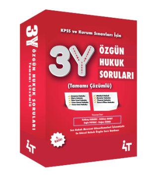 4T Yayınları KPSS A Grubu 3Y Özgün Hukuk Soruları 8. Baskı - Kutluay Kararlı 4T Yayınları