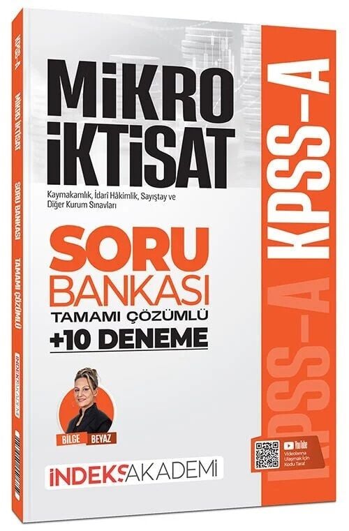 KPSS A Grubu Mikro İktisat Soru Bankası ve 10 Deneme Çözümlü - Bilge Beyaz İndeks Akademi Yayıncılık