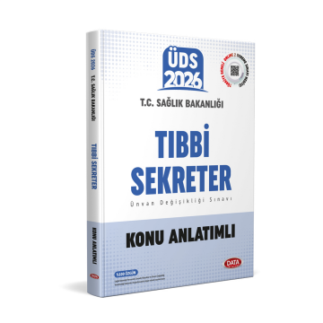 Data Yayınları 2026 GYS ÜDS T.C. Sağlık Bakanlığı Tıbbi Sekreter Konu Anlatımlı