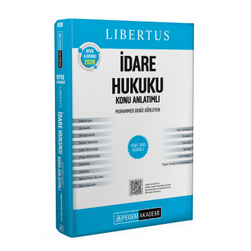 KPSS A Grubu Libertus İdare Hukuku Konu Anlatımlı Pegem Akademi