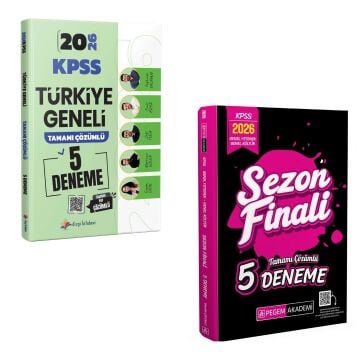 Dizgi Kitap 2026 KPSS Türkiye Geneli Tamamı PDF Çözümlü 5 Deneme Sınavı ve Pegem Yayınları Sezon Finali 5 Deneme Seti