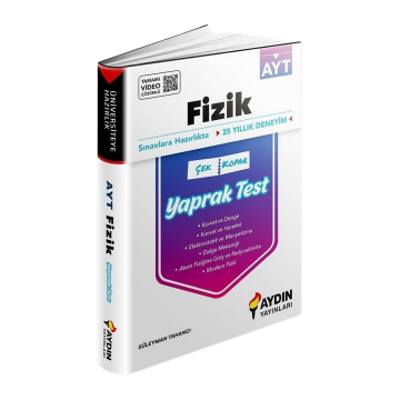 Aydın Yayınları AYT Fizik Çek Kopar Yaprak Test