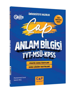 Çap Yayınları TYT MSÜ KPSS Türkçe Anlam Bilgisi Üniversiteye Hazırlık