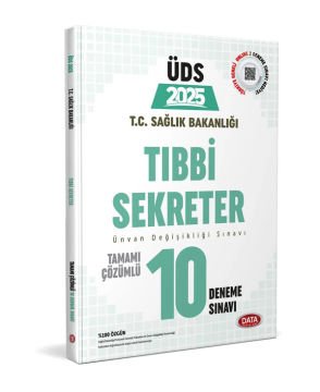 T.C. Sağlık Bakanlığı GYS Tıbbi Sekreter Tamamı Çözümlü 10 Deneme Sınavı Data Yayınları