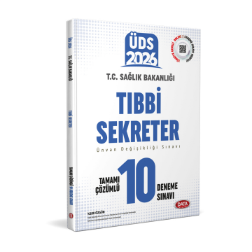 Data Yayınları 2026 GYS ÜDS T.C. Sağlık Bakanlığı Tıbbi Sekreter Tamamı Çözümlü 10 Deneme Sınavı