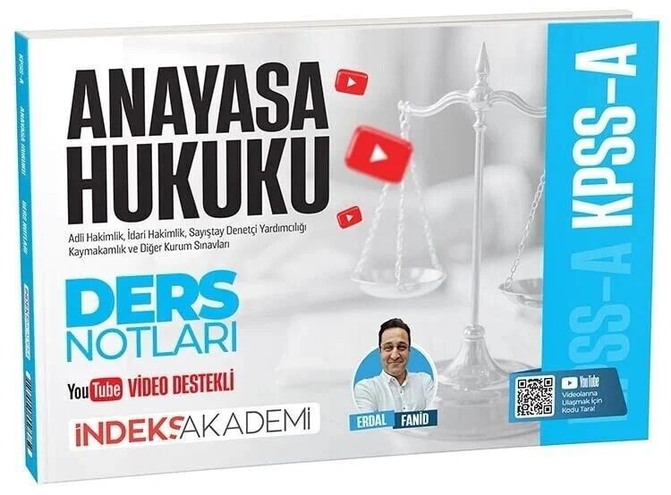 KPSS A Grubu Anayasa Hukuku Video Ders Notları Erdal Fanid İndeks Akademi Yayıncılık