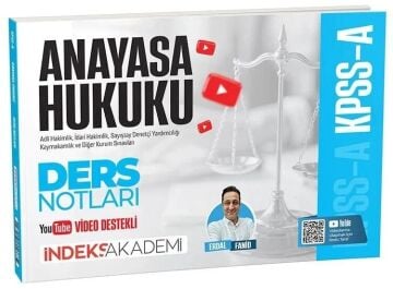 KPSS A Grubu Anayasa Hukuku Video Ders Notları Erdal Fanid İndeks Akademi Yayıncılık
