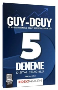 İndeks Akademi GUY-DGUY Gelir Uzman Yardımcılığı 5 Deneme Çözümlü - Murat Güzelli İndeks Akademi Yayıncılık