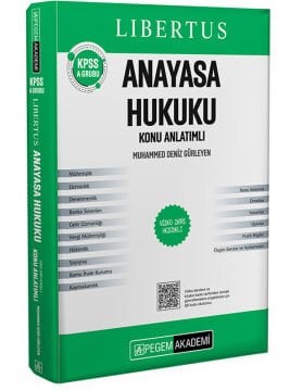 KPSS A Grubu Libertus Anayasa Hukuku Konu Anlatımlı Pegem Akademi