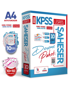 2026 KPSS GYGK ŞAHESER Türkiye Geneli Kurumsal 10lu Dijital Çözümlü Paket Deneme İnformal Yayınları