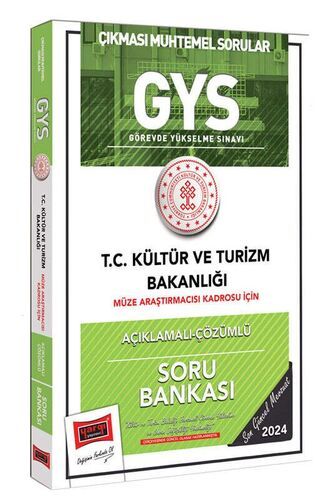 2024 T.C Kültür ve Turizm Bakanlığı Müze Araştırmacısı Kadrosu İçin Açıklamalı Çözümlü Soru Bankası Yayınları