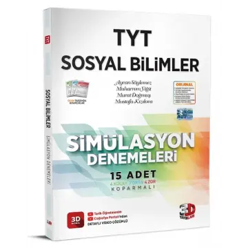 3D Yayınları TYT Sosyal Bilimler Simülasyon Denemeleri