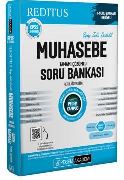 KPSS A Grubu Muhasebe Tamamı Çözümlü Soru Bankası Pegem Yayınları