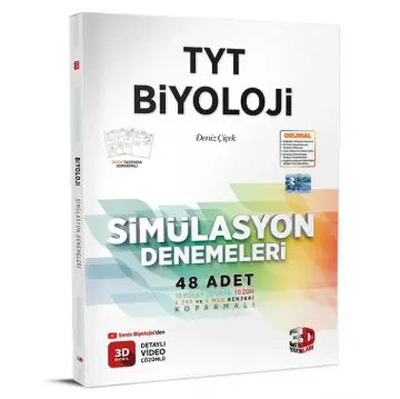 3D Yayınları TYT Biyoloji Simülasyon 48 Deneme