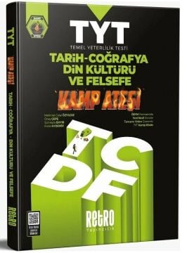 YKS TYT Tarih-Coğrafya Din Kültürü ve Felsefe Kamp Ateşi Soru Bankası Çözümlü Retro Yayıncılık