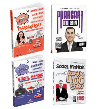 Dizgi Kitap KPSS AGS ALES DGS TYT MSÜ Paragraf Çıkmış Sorular & ALES DGS KPSS AGS Kaymakamlık Sözel Mantık Çıkmış Sorular & Sözel Mantık Özgün 400 Soru Bankası & Paragraf 10 lu Deneme Retro Yayınları Seti