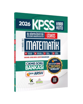 2026 FULL Lisans KPSS Lisans Matematik Kara Kutu ÖSYM Çıkmış Soru Bankası Son 15 Yıl (Sadece Lisans) İnformal Yayınları