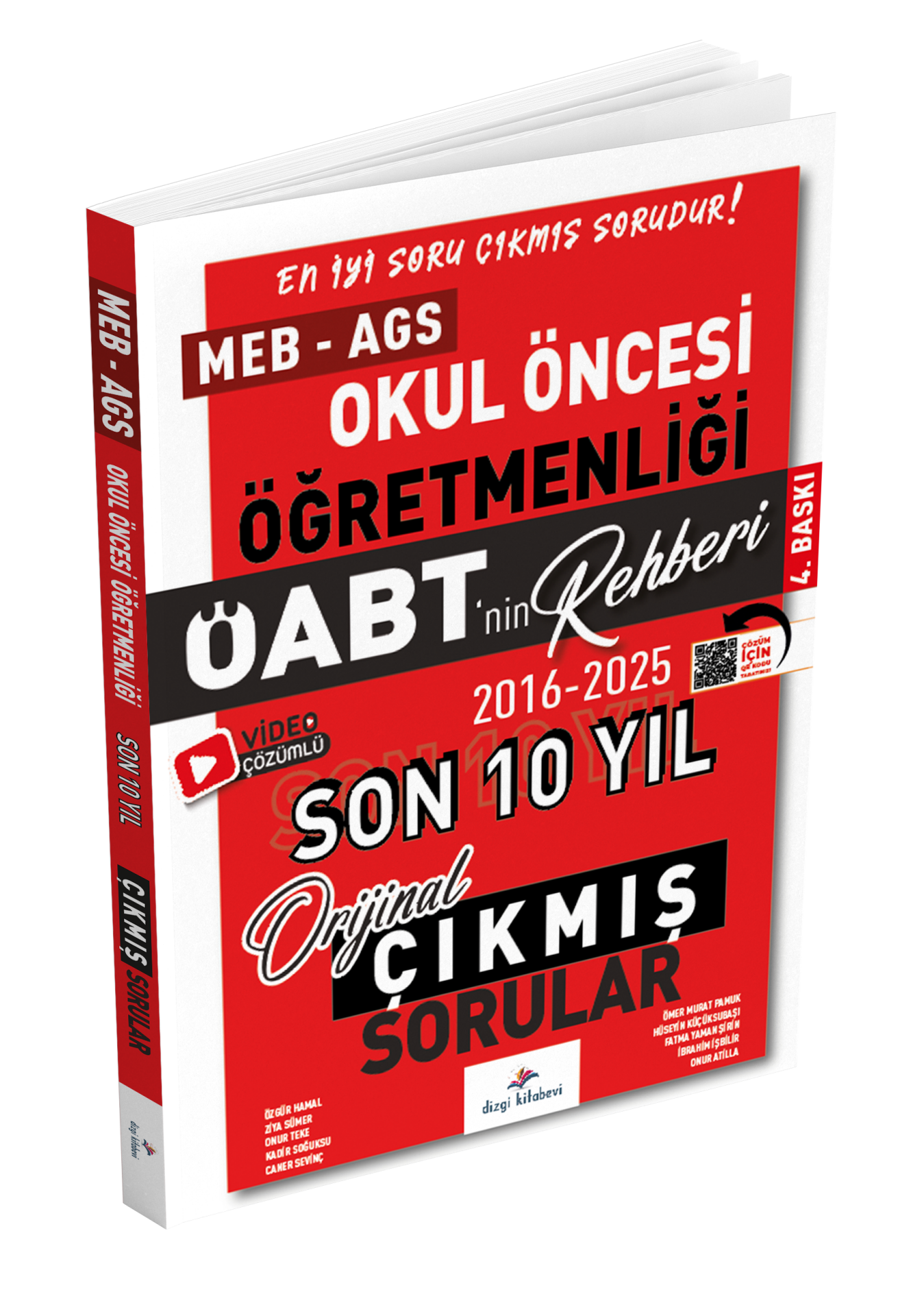 Dizgi Kitap 2026 Meb Ags ÖABT Okul Öncesi Öğretmenliği Öabt'nin Rehberi Konularına Göre Tasnif Edilmiş Son 10 Yıl Orijinal Video Çözümlü Çıkmış Sınav Soruları