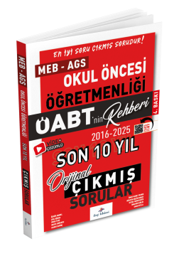 Dizgi Kitap 2026 Meb Ags ÖABT Okul Öncesi Öğretmenliği Öabt'nin Rehberi Konularına Göre Tasnif Edilmiş Son 10 Yıl Orijinal Video Çözümlü Çıkmış Sınav Soruları