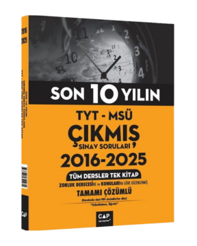 Çap Yayınları TYT MSÜ Son 10 Yılın Çıkmış Soruları (2016-2025)