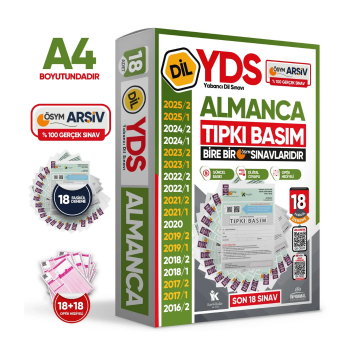 2026 YDS Almanca ÖSYM Tıpkı Basım Çıkmış Soru Deneme Paketi 18li Fasikül SETİ İnformal Yayınları
