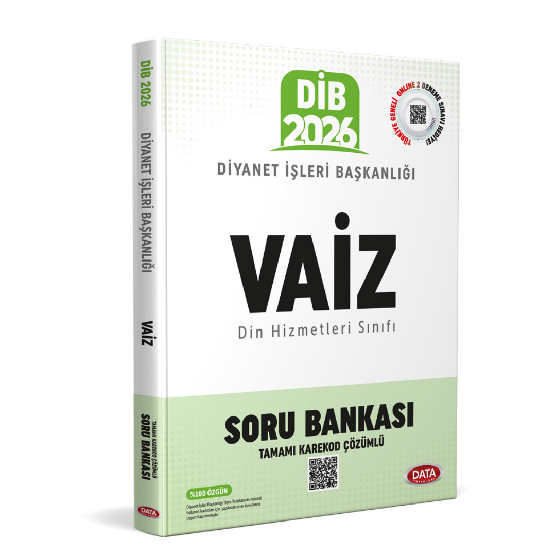 Diyanet İşleri Başkanlığı Vaiz Soru Bankası - Karekod Çözümlü Data Yayınları