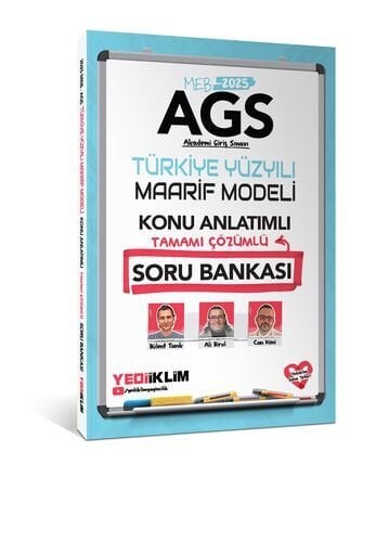 2025 MEB AGS Türkiye Yüzyılı Maarif Modeli Tamamı Çözümlü Konu Anlatımlı Soru Bankası Yediiklim Yayınları