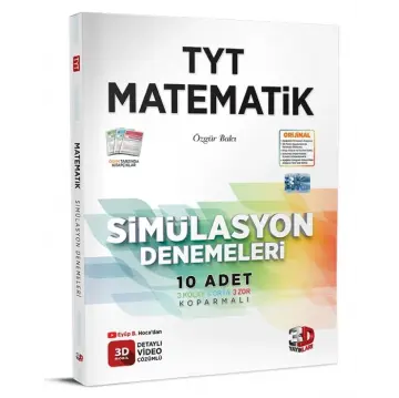 3D Yayınları TYT Matematik Simülasyon Denemeleri Detaylı Video Çözümlü