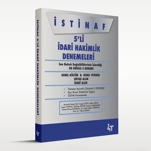 İSTİNAF 5'Lİ İDARİ HAKİMLİK DENEMELERİ