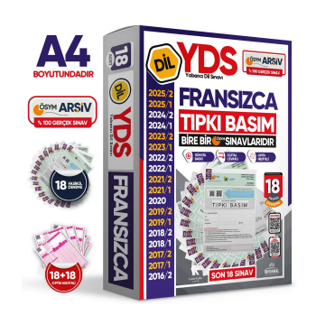 2026 YDS Fransızca ÖSYM Tıpkı Basım Çıkmış Soru Deneme Paketi 18li Fasikül SETİ İnformal Yayınları