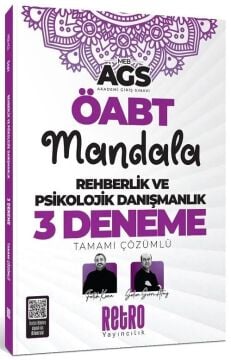 Retro Yayıncılık ÖABT MEB-AGS Rehberlik ve Psikolojik Danışmanlık Mandala 3 Deneme Çözümlü Fatih Koca, Selim Sırrı Atay