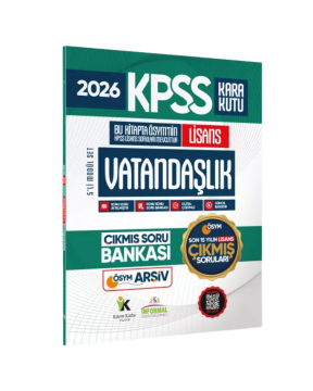 İnformal Yayınları 2026 FULL Lisans KPSS Lisans Vatandaşlık Kara Kutu ÖSYM Çıkmış Soru Bankası Son 15 Yıl (Sadece Lisans)