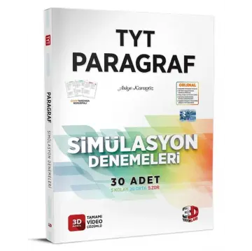 3D Yayınları TYT Paragraf Simülasyon 20'li Deneme