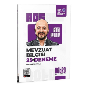 Retro Yayıncılık 2026 MEB-AGS Mevzuat Bilgisi 25 Deneme Çözümlü - İsmail Eryılmaz